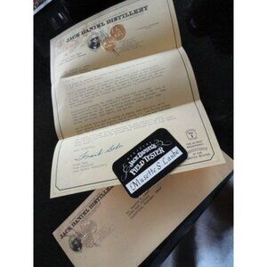Vintage 1980’s Jack Daniel Frank Bobo Signed Personal Letter Field Tester Card